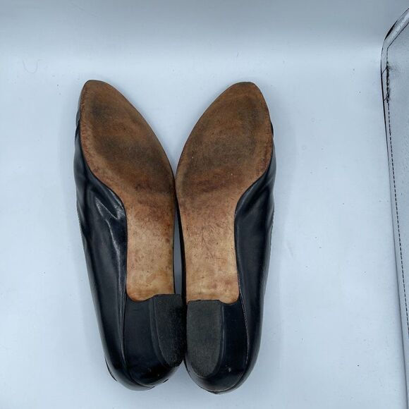 Vintage SALVATORE FERRAGAMO Leather Pump 10 - Picture 6 of 16